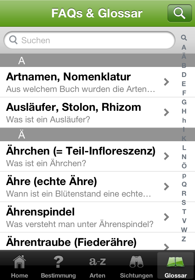 iGräser App iPhone